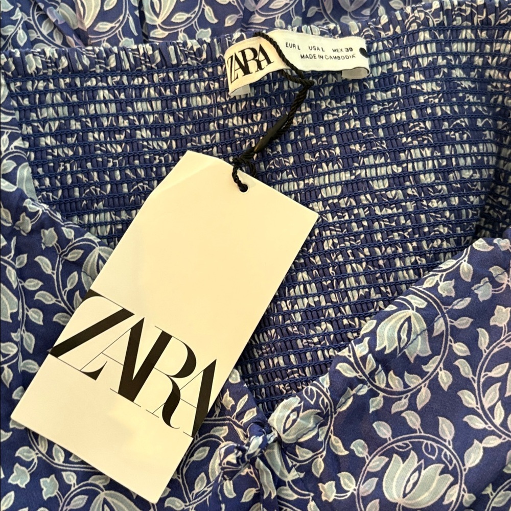 NWT ZARA Blogger Fave A-Line Dress with Balloon Sleeves - Picture 11 of 12